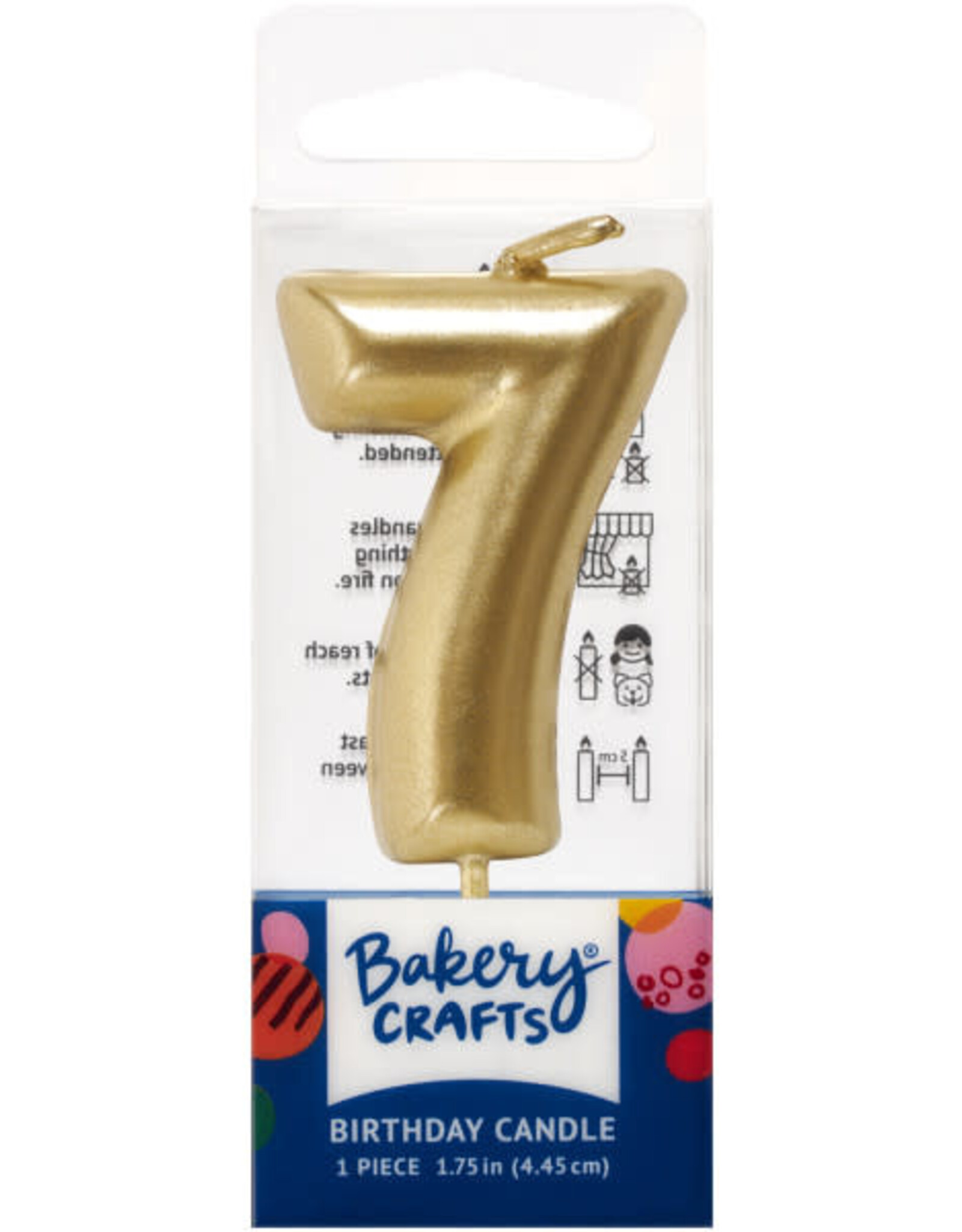 Mini Gold "7" Candle