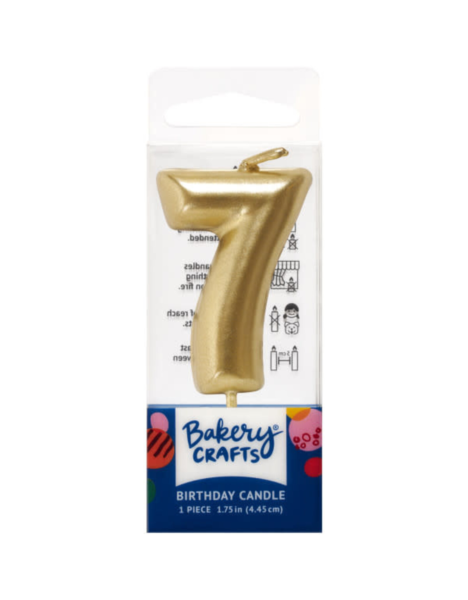 Mini Gold "7" Candle