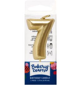 Mini Gold "7" Candle