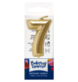 Mini Gold "7" Candle