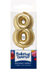 Mini Gold "8" Candle
