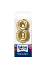 Mini Gold "8" Candle