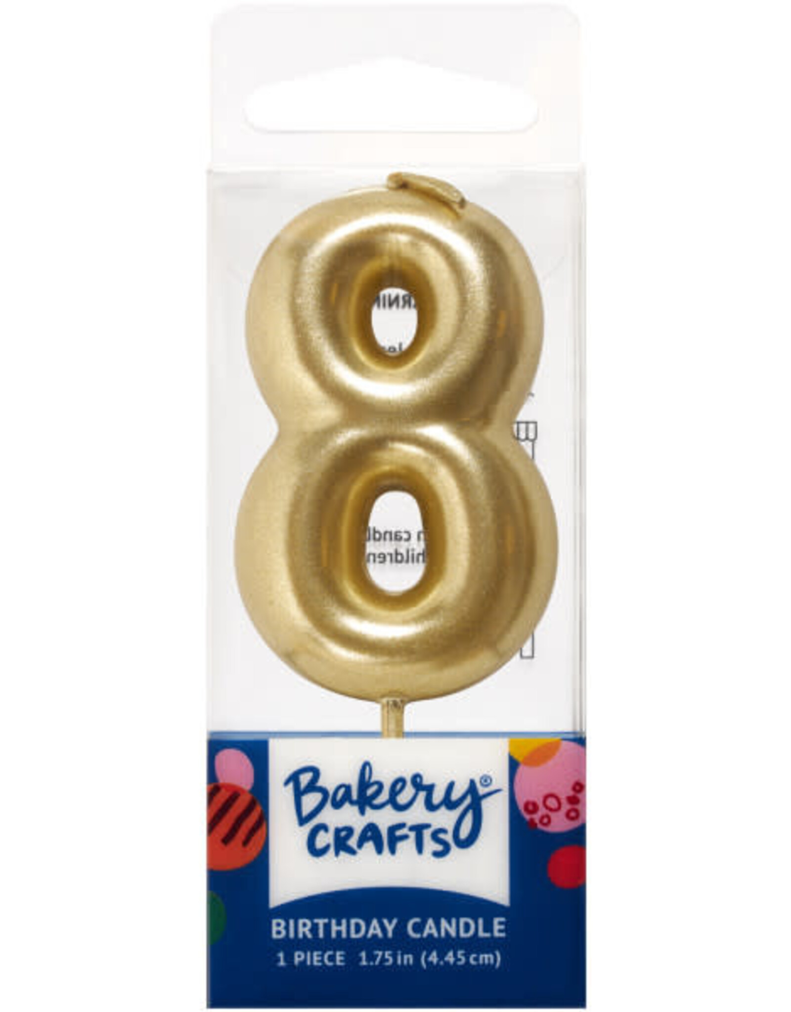 Mini Gold "8" Candle