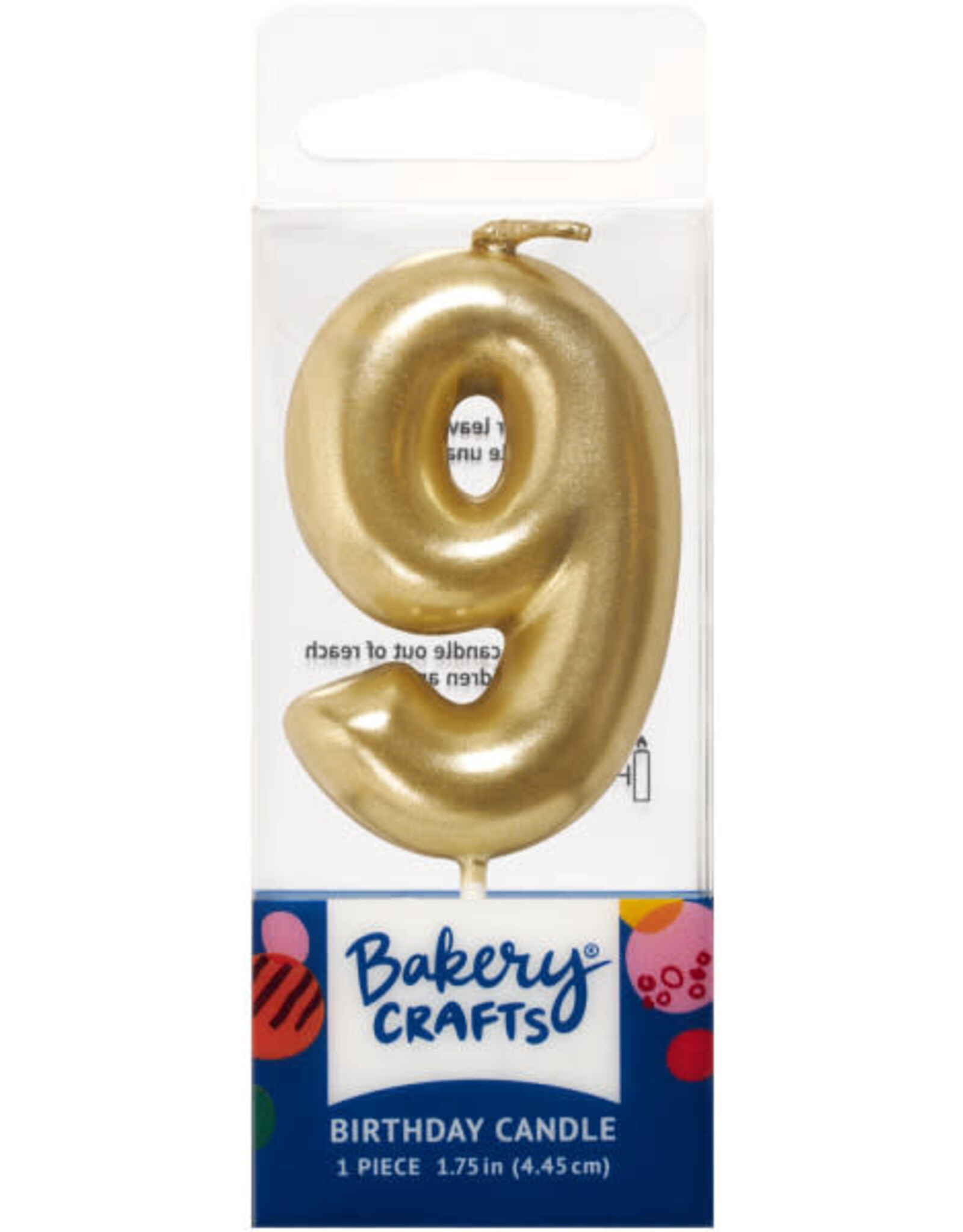 Mini Gold "9" Candle