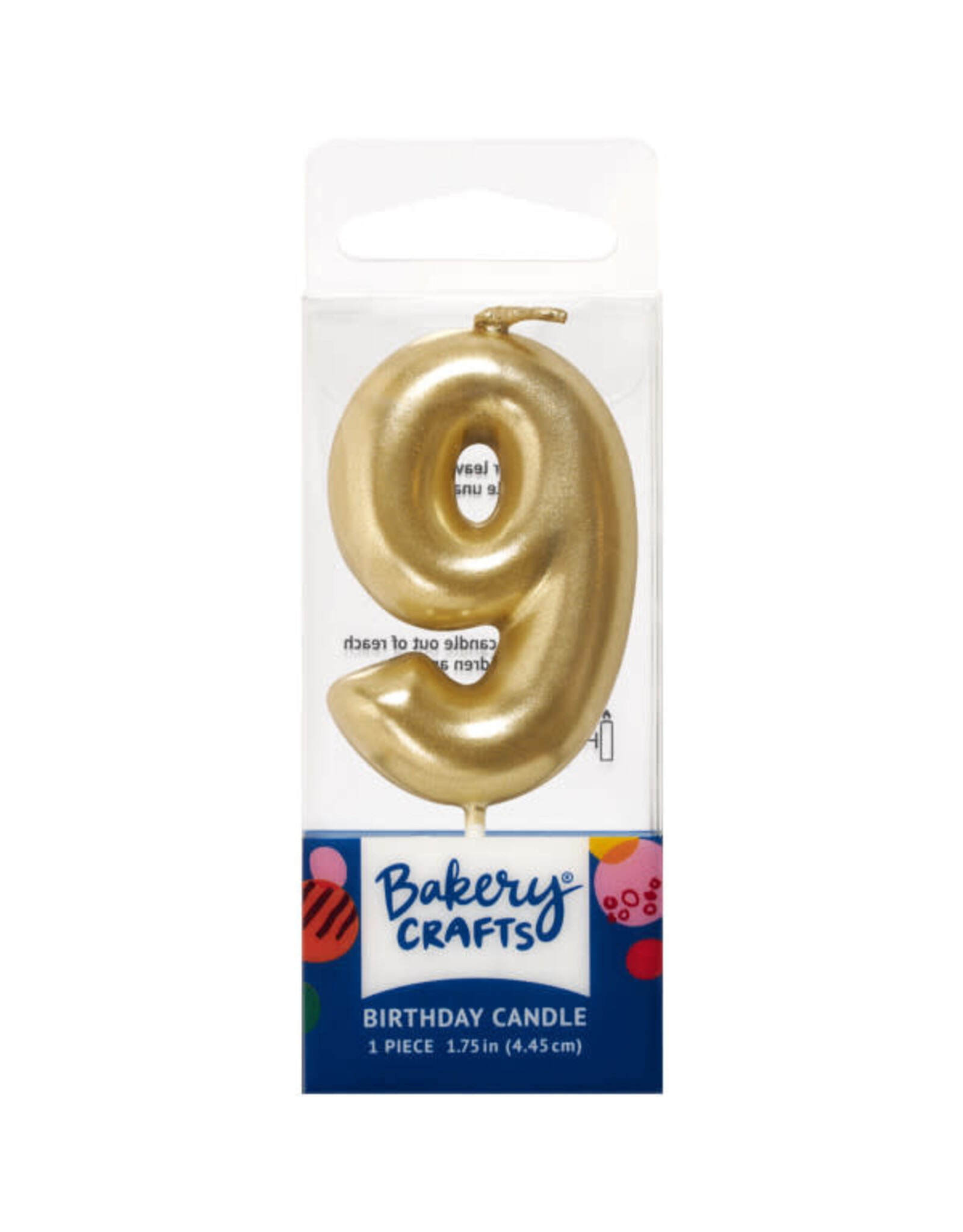 Mini Gold "9" Candle