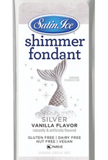 Satin Ice Silver Shimmer Fondant (4.4oz)