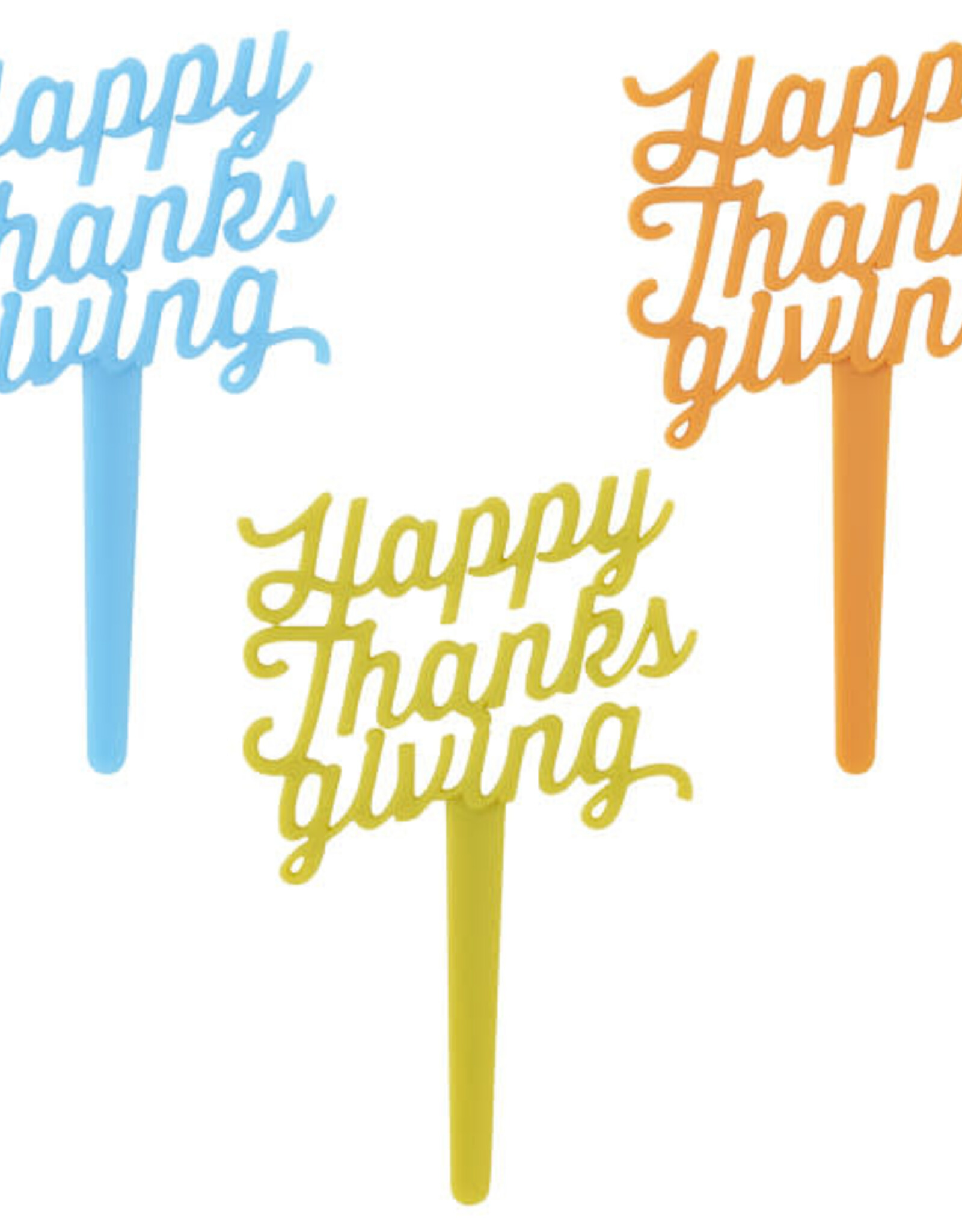 Happy Thanksgiving Cupcake Picks (12/pkg)