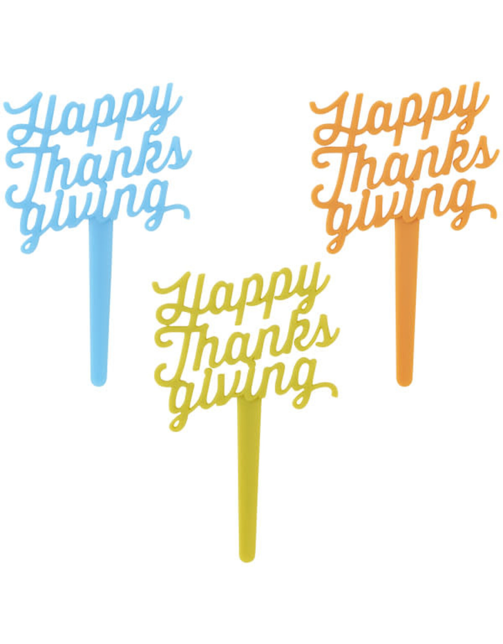 Happy Thanksgiving Cupcake Picks (12/pkg)