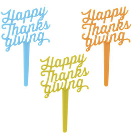 Happy Thanksgiving Cupcake Picks (12/pkg)