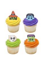 Halloween Characters Cupcake Rings (12/pkg)