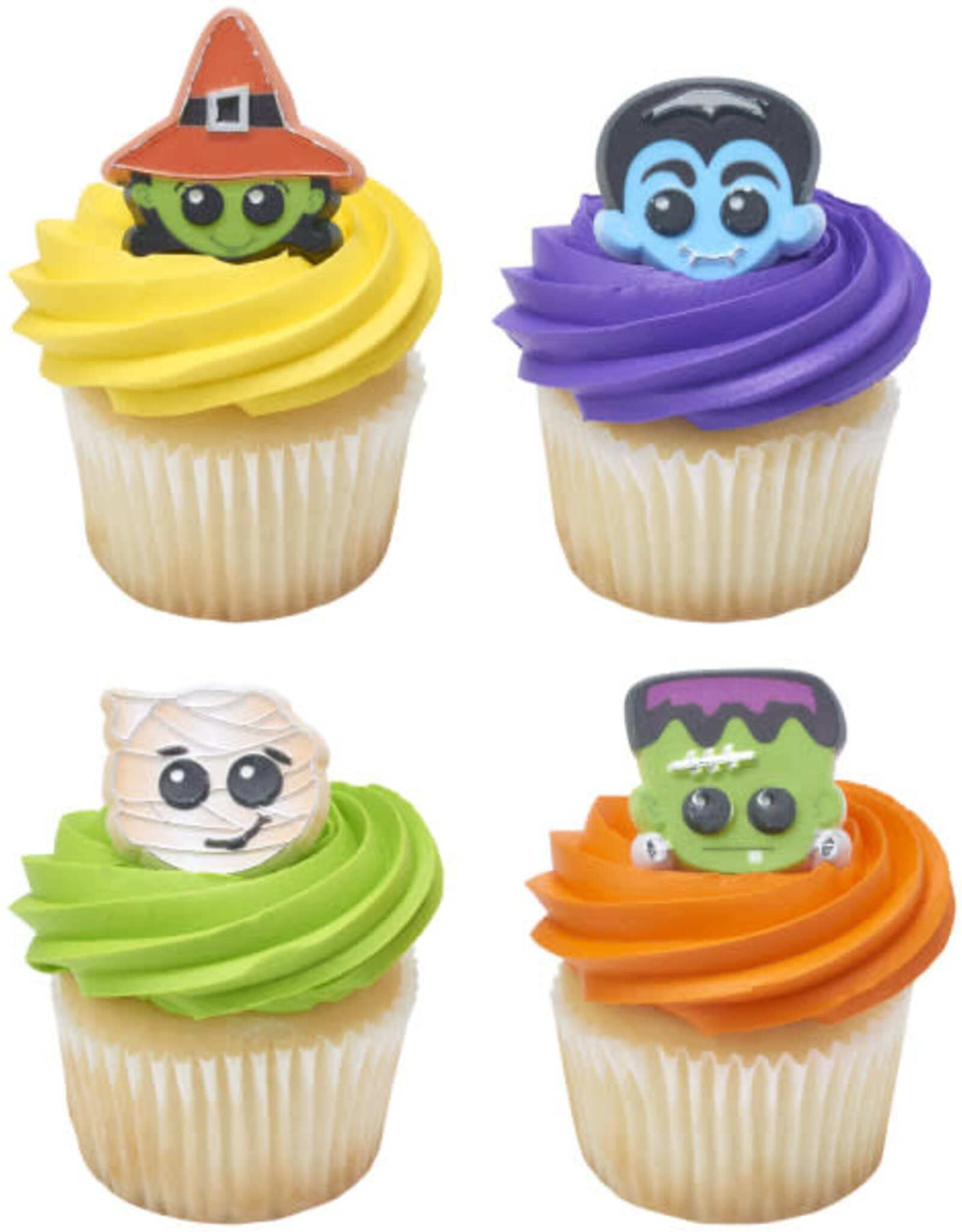 Halloween Characters Cupcake Rings (12/pkg)