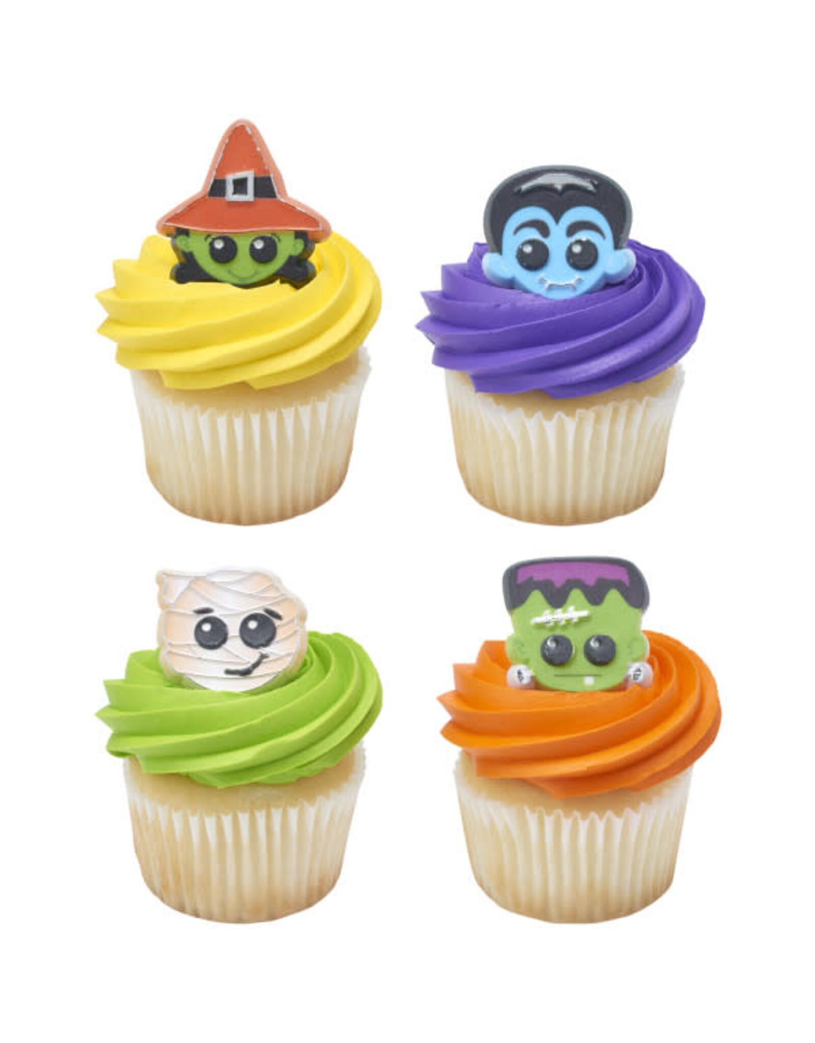 Halloween Characters Cupcake Rings (12/pkg)