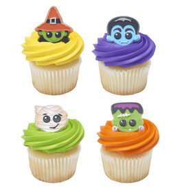 Halloween Characters Cupcake Rings (12/pkg)