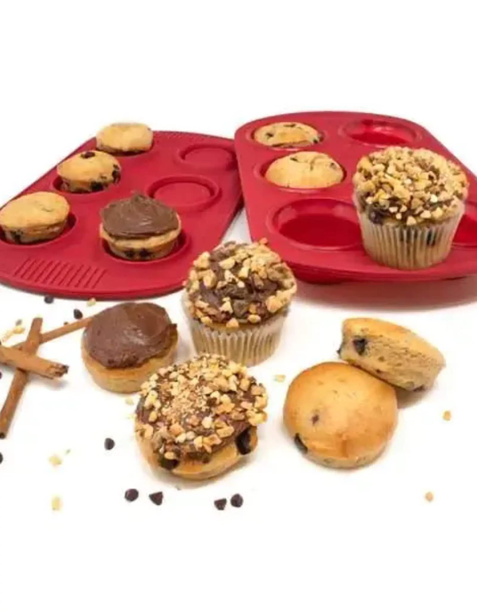 Silicone Collapsible Cupcake Pans, Set of 2