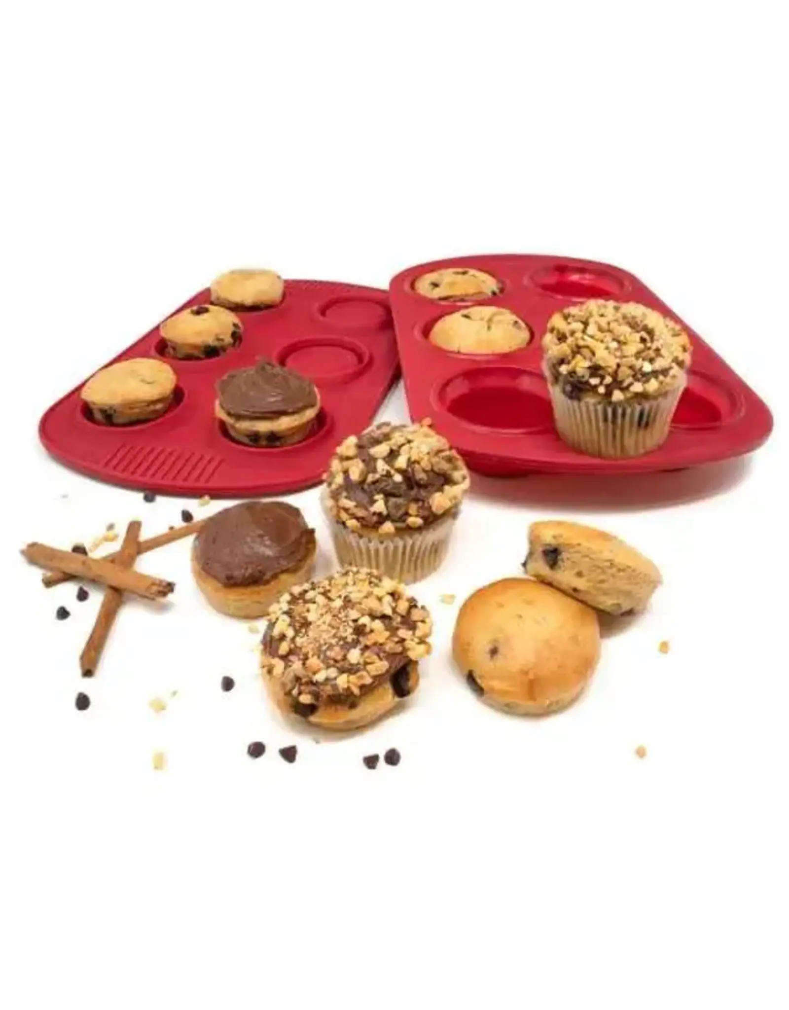 Silicone Collapsible Cupcake Pans, Set of 2