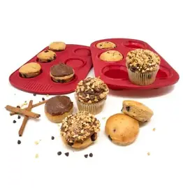 Silicone Collapsible Cupcake Pans, Set of 2