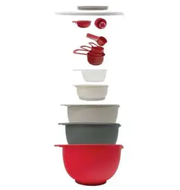 Nested Mixing Bowl Set with Measuring Cups (12pc)