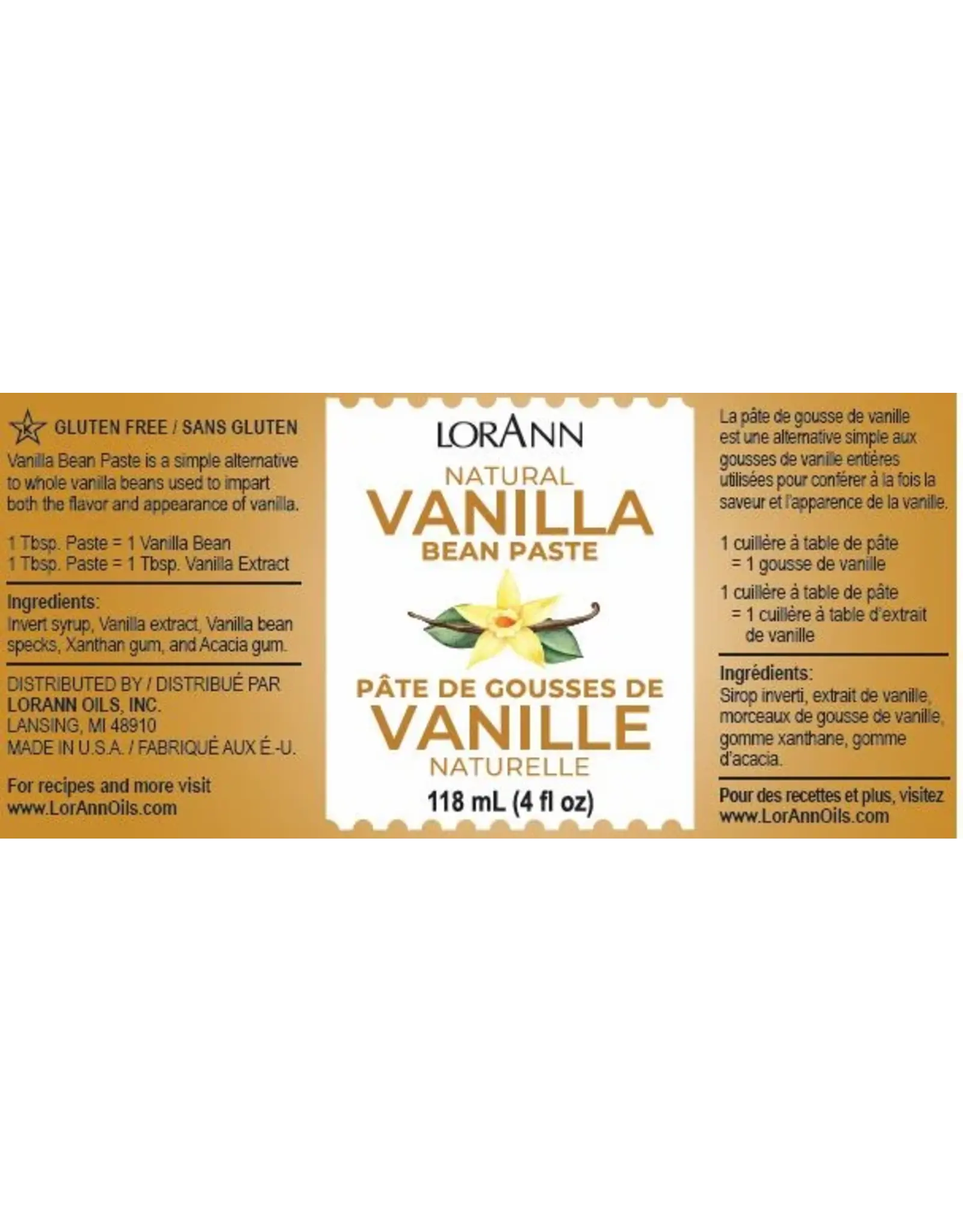 Natural Vanilla Bean Paste (4oz)