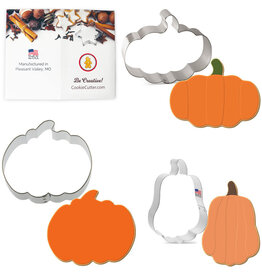 off the beaten path Pumpkin Cookie Cutter Set, 3 pc