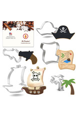 off the beaten path Pirate Cookie Cutter Set, 5pc.