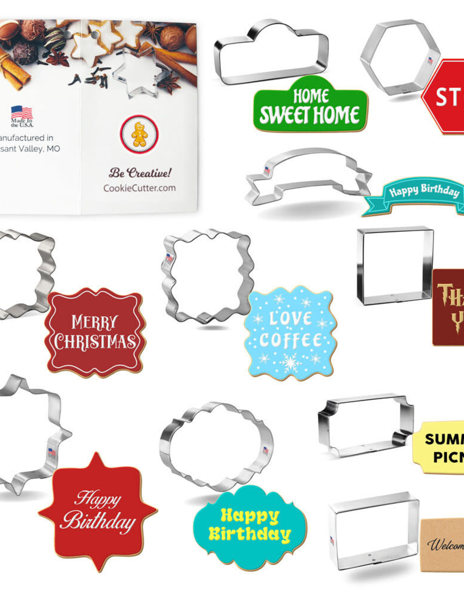 off the beaten path Frames & Plaques Cookie Cutter Set, 10pc