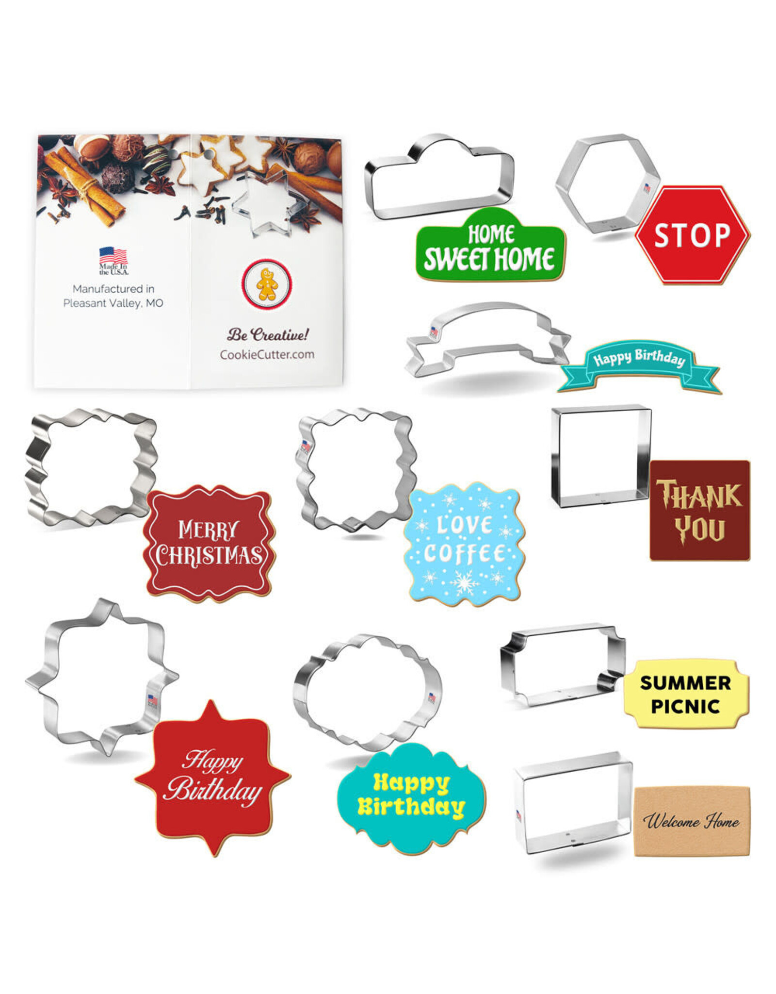 off the beaten path Frames & Plaques Cookie Cutter Set, 10pc