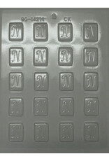 1-1/4" Initial "N" Mint Chocolate Mold