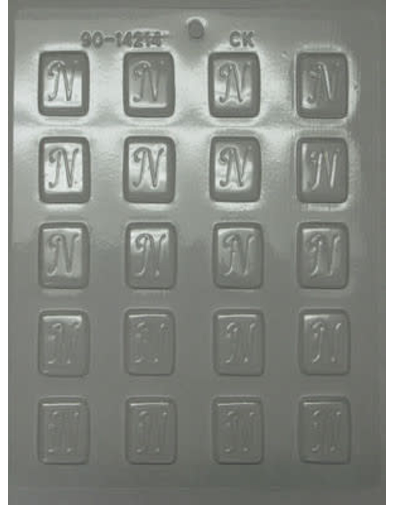 1-1/4" Initial "N" Mint Chocolate Mold