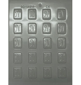 1-1/4" Initial "N" Mint Chocolate Mold