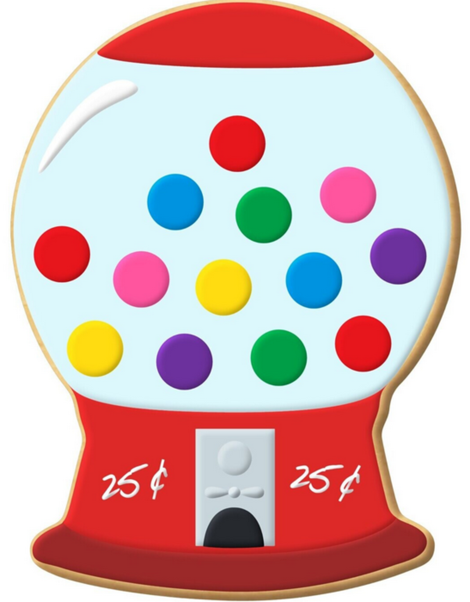 Snowglobe/Gumball Machine Cookie Cutter (4.75")