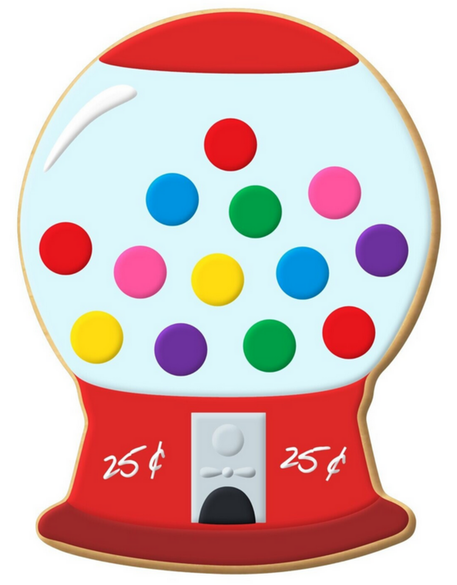 Snowglobe/Gumball Machine Cookie Cutter (4.75")