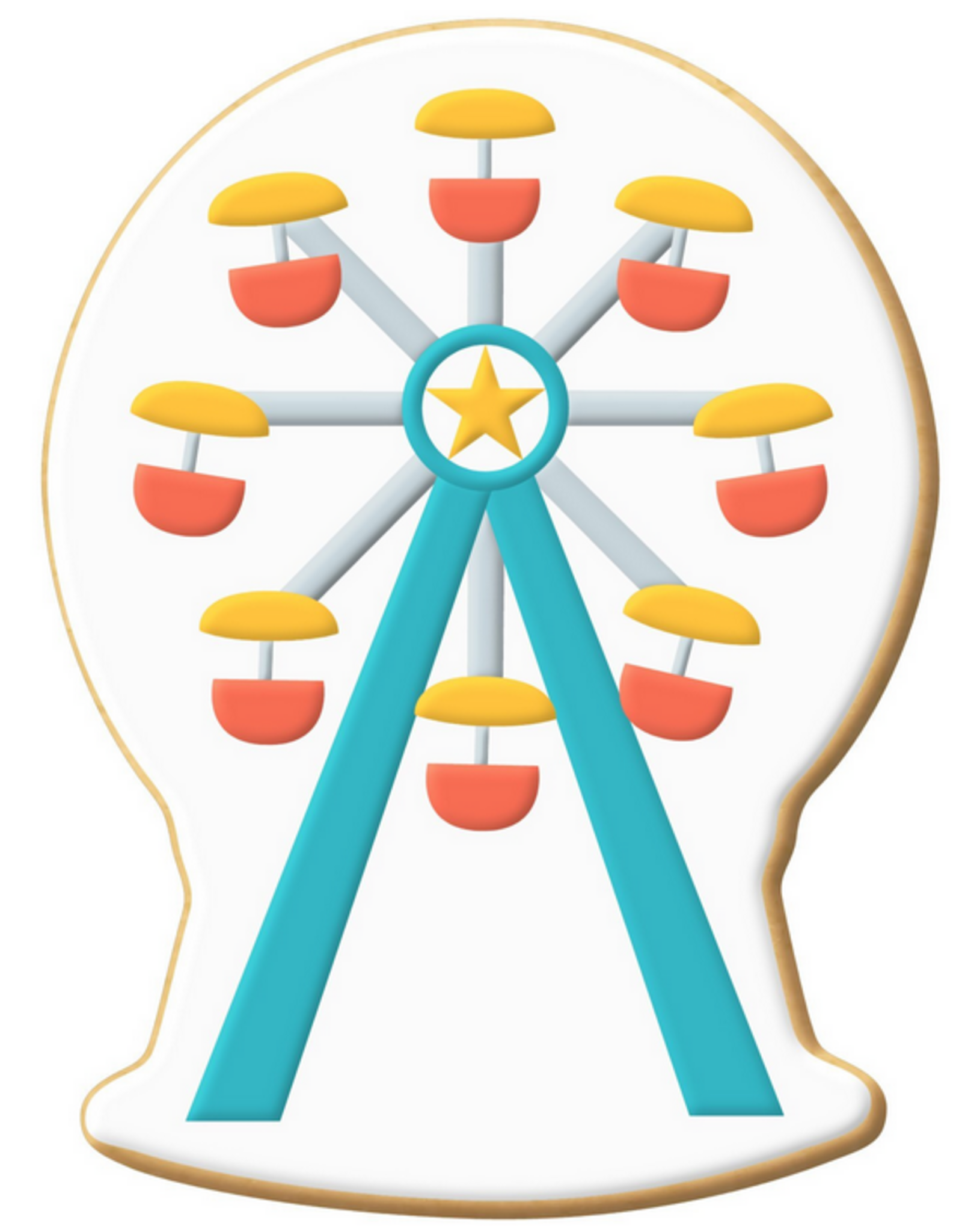 Snowglobe/Gumball Machine Cookie Cutter (4.75")