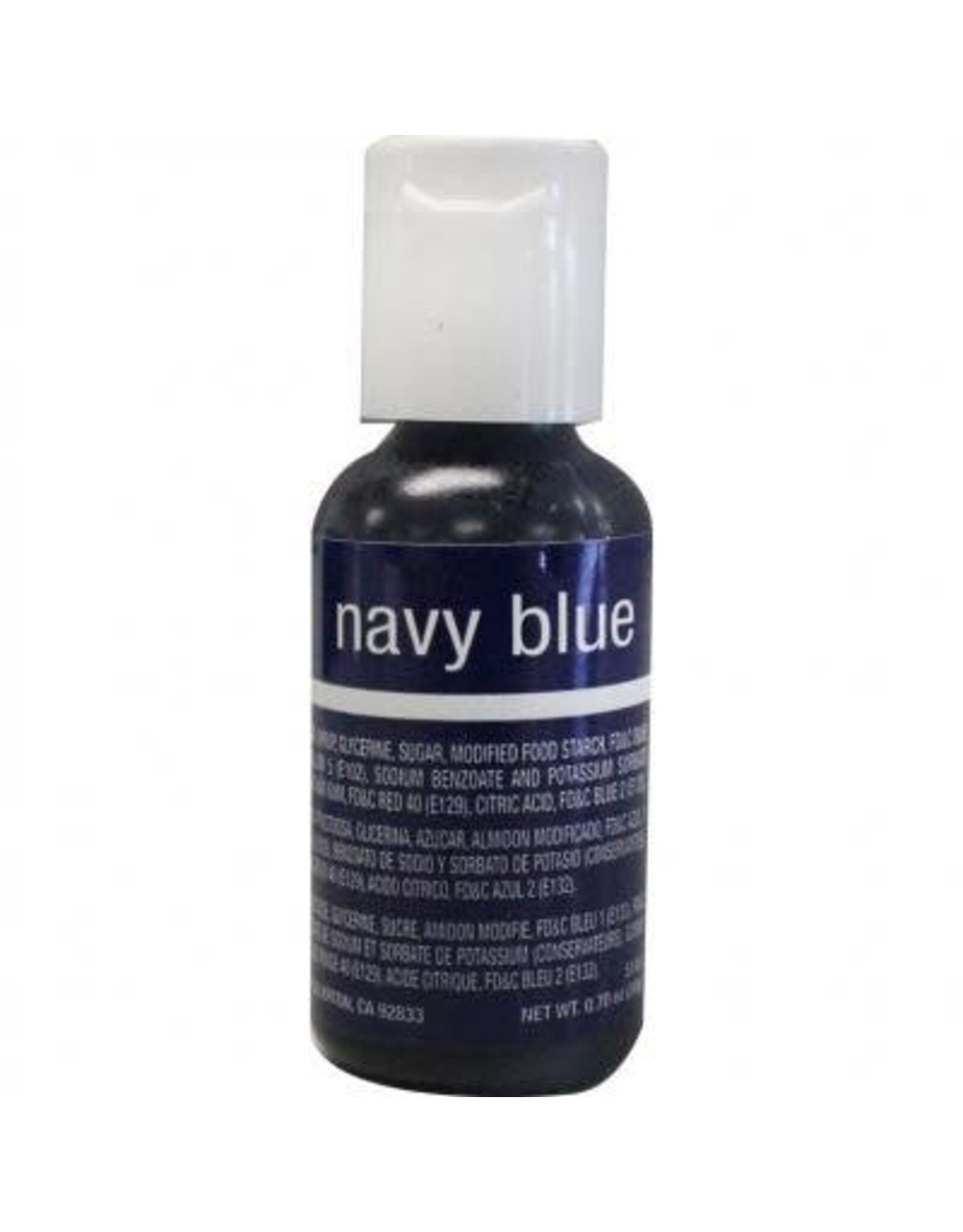 Navy Blue Chefmaster Liqua-gel 3/4 oz.