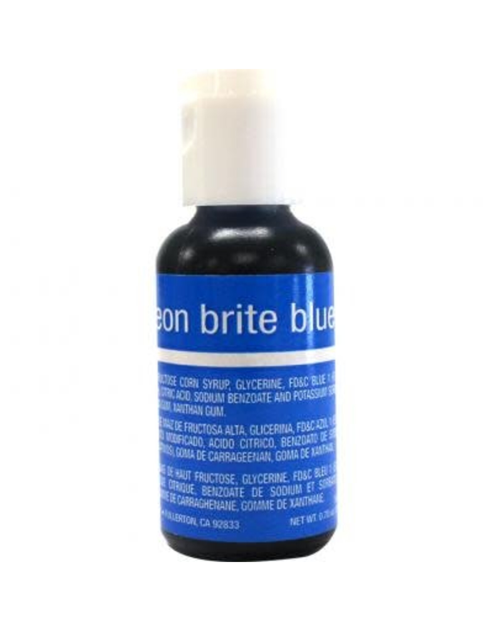 Neon Blue Chefmaster Liqua-gel 3/4 oz