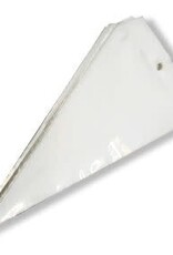 12" 3 Mil Clear Disposable Bags ~ 25 count
