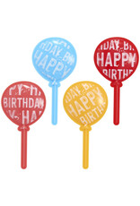 Happy Birthday Balloon Cupcake Picks (12/pkg)