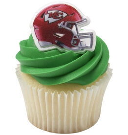 Chiefs Helmet Cupcake Rings (12/pkg)