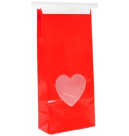 Red Bag with Heart Window