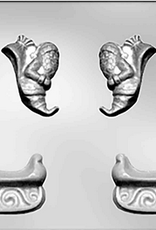 3D Santa, Sleigh and Reindeer Chocolate Mold