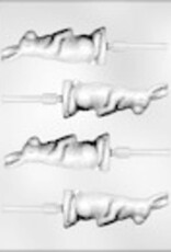 4-1/8" Bunny Sucker Chocolate Mold