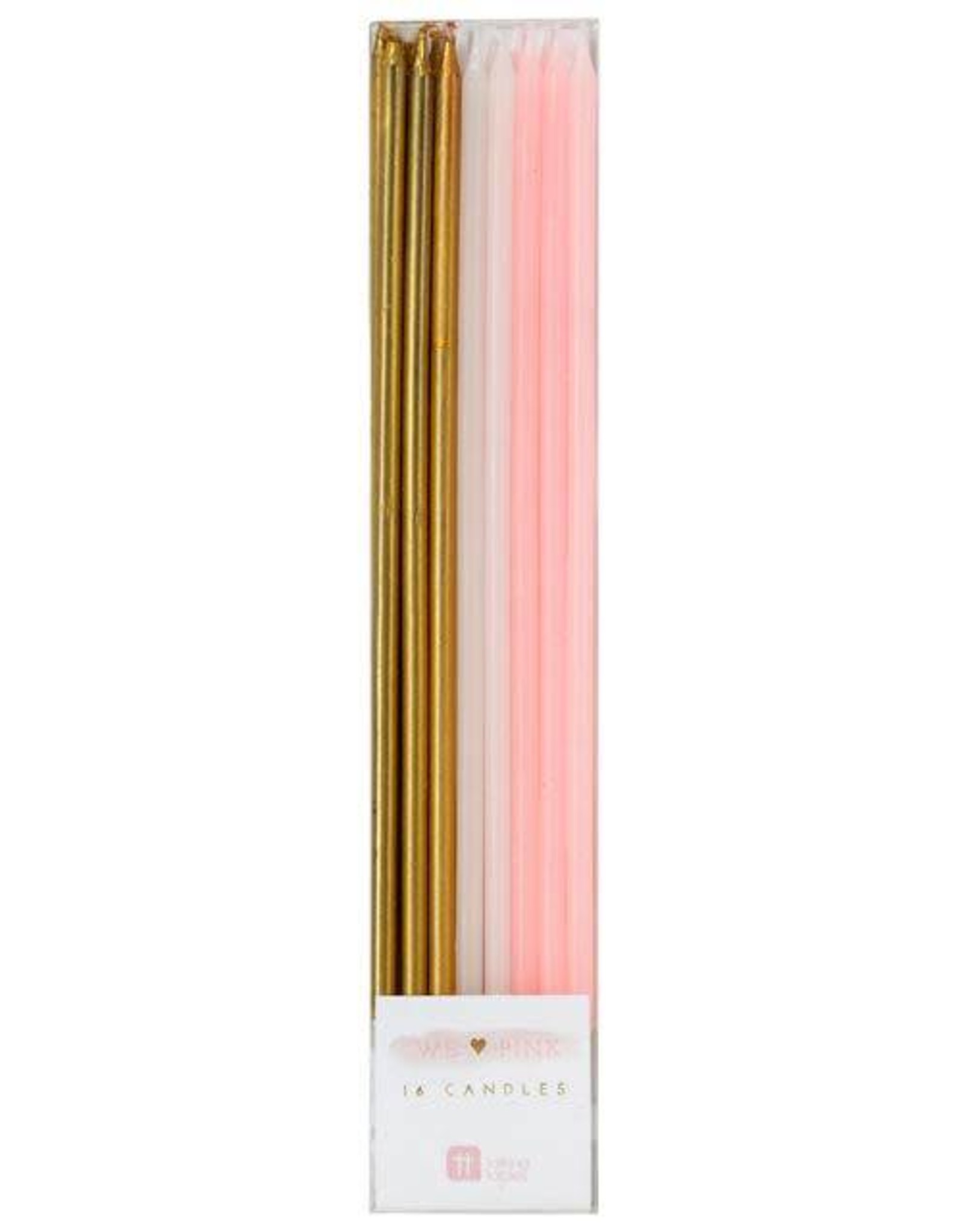 Talking Tables Long Thin Candles 16 Pack Sweet Baking Supply