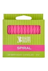 Spiral Candles (Pink)
