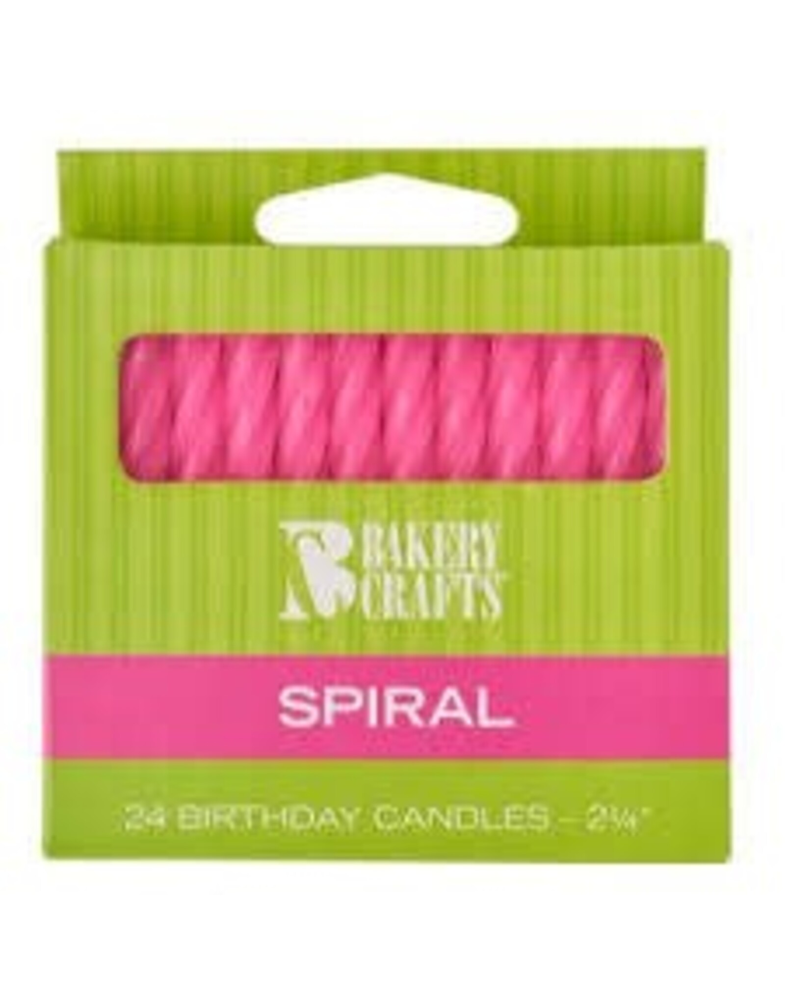 Spiral Candles (Pink)