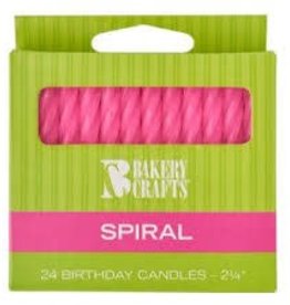 Spiral Candles (Pink)