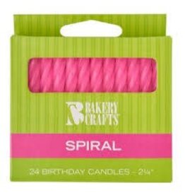Spiral Candles (Pink)