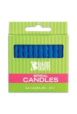 Spiral Candles (Blue)