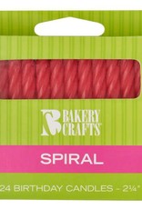 Spiral Candles (Red)