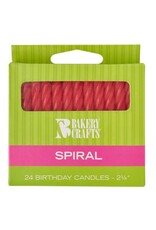 Spiral Candles (Red)