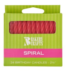 Spiral Candles (Red)