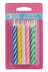 Birthday Candles (Candy Stripe Asst.)